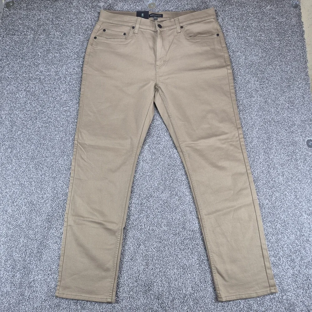 NWT Banana Republic 5‎ Pocket Pant Men's 36 x 32 Tan Cotton Stretch